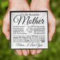 To My Beautiful Mother - Stronger Than You Seem - Mother's Day Love Knot Necklace