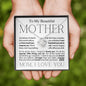 To My Beautiful Mother - Braver Than You Believe - Mother's Day Love Knot Necklace