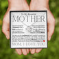 To My Beautiful Mother - Raise A Man - Mother's Day Love Knot Necklace