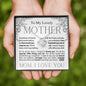 To My Lovely Mother - Stronger Than You Seem - Mother's Day Love Knot Necklace