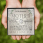 To My Beautiful Mother - My World - Birthday Mother's Day Love Knot Necklace