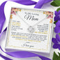 To My Mom - You Are The World - Love Knot Necklace