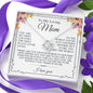 To My Mom - You Are The World - Love Knot Necklace