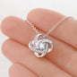 To My Daughter - Beat Of My Heart - Love Knot Necklace