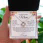 To My Mom - You Are The World - Love Knot Necklace