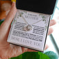 To My Lovely Mother - I Love You - Mother's Day Love Knot Necklace