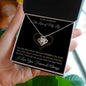 You Give Me A Boner - Elegant - Valentine's Love Knot Necklace