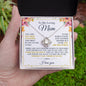 To My Mom - You Are The World - Love Knot Necklace