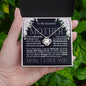 To My Beautiful Mother - My World - Mother's Day Love Knot Necklace