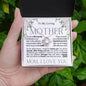 To My Loving Mother - Braver Than You Believe - Mother's Day Love Knot Necklace