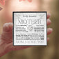 To My Beautiful Mother - My World - Birthday Mother's Day Love Knot Necklace
