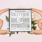 To My Beautiful Mother - Braver Than You Believe - Mother's Day Love Knot Necklace