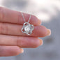 To My Lovely Mother - Braver Than You Think - Mother's Day Love Knot Necklace