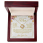 To My Mom - You Are The World - Love Knot Necklace