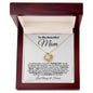 To My Beautiful Mom - You Listen - Love Knot Necklace