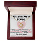 You Give Me A Boner - Heart Throb - Valentine's Love Knot Necklace