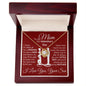 To My Mom - It's Hard To Raise A Man Thank You - Valentine's Love Knot