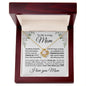 To My Loving Mom - I Love You - Mother's Day Love Knot Necklace