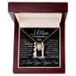 To My Mom - It's Hard To Raise A Man Thank You - Valentine's Love Knot