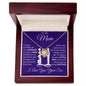 To My Mom - Hard To Raise A Man - Love Knot Necklace