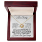 I'm Sorry - Didn't Want To Hurt You - Love Knot Necklace
