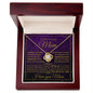 To My Loving Mom - I Love You - Mother's Day Love Knot Necklace