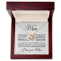 To My Loving Mom - I Love You - Mother's Day Love Knot Necklace