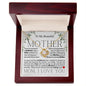 To My Beautiful Mother - Raise A Man - Mother's Day Love Knot Necklace