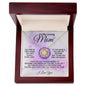 To My Loving Mom - You Are My World - Love Knot Necklace