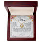 To My Mom - You Are The World - Love Knot Necklace