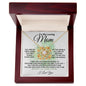 To My Loving Mom - My First Home - Love Knot Necklace
