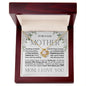 To My Lovely Mother - I Love You - Mother's Day Love Knot Necklace