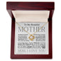 To My Beautiful Mother - Braver Than You Believe - Mother's Day Love Knot Necklace