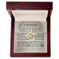 To My Beautiful Mother - My World - Birthday Mother's Day Love Knot Necklace