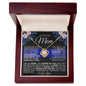 To Officer Mom - My Angel - Mother's Day Love Knot Necklace