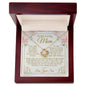 To My Loving Mom - My World - Mother's Day Love Knot Necklace From Son