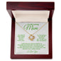 To My Loving Mom - Forever Grateful - Love Knot Necklace