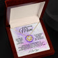 To My Loving Mom - You Are My World - Love Knot Necklace