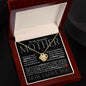 To My Beautiful Mother - Raise A Man - Mother's Day Love Knot Necklace