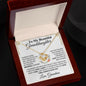 To My Beautiful Granddaughter From Grandma - Love Knot Necklace