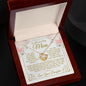 To My Loving Mom - My World - Mother's Day Love Knot Necklace From Daughter