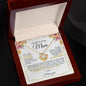 To My Mom - You Are The World - Love Knot Necklace