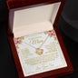 To My Mom - You Are The World - Love Knot Necklace