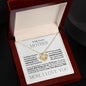 To My Lovely Mother - I Love You - Mother's Day Love Knot Necklace