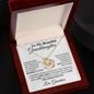 To My Beautiful Granddaughter From Grandma - Love Knot Necklace