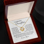 To My Beautiful Daughter - Feel My Love - Love Knot Necklace