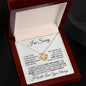 I'm Sorry - Didn't Want To Hurt You - Love Knot Necklace