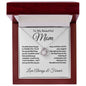 To My Beautiful Mom - Triumph & Tears - Love Knot Necklace