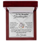 To My Beautiful Granddaughter From Grandpa - Love Knot Necklace