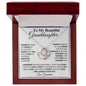 To My Granddaughter - Feel My Love - Love Knot Necklace